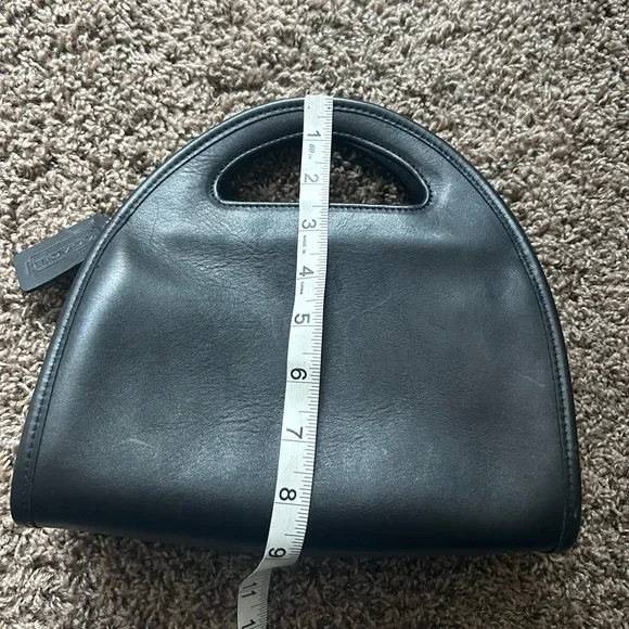 Vintage 90s Coach Black Leather Carousel Bag Handbag RARE *No strap* - Picture 15 of 16